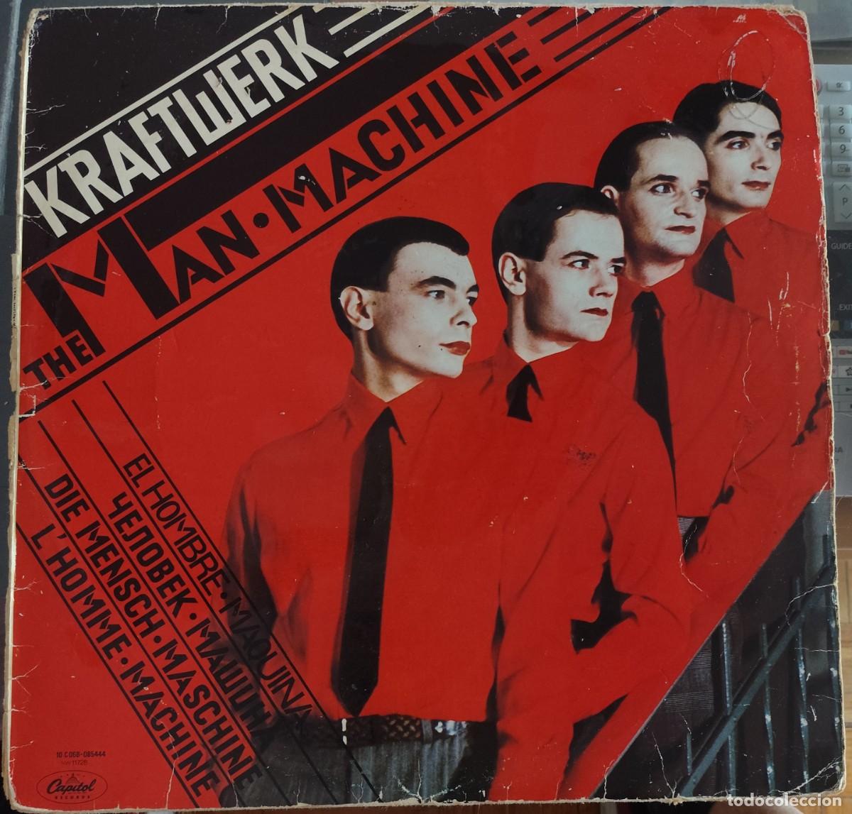 Vinyl-Schallplatten: Kraftwerk-The Man Machine-Spain-Letras Rojas-1979