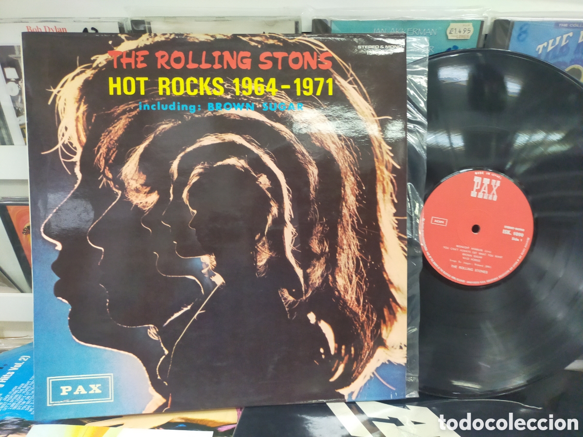 Discos de vinilo: Rolling Stones lp Hot rocks 1964 - 1971 Israel con errate en portada y contraportada
