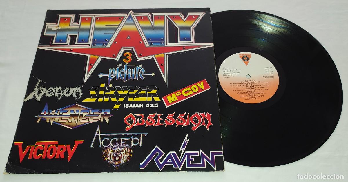 Discos de vinilo: LP VARIOS ARTISTAS - +HEAVY / 3 - Foto 2