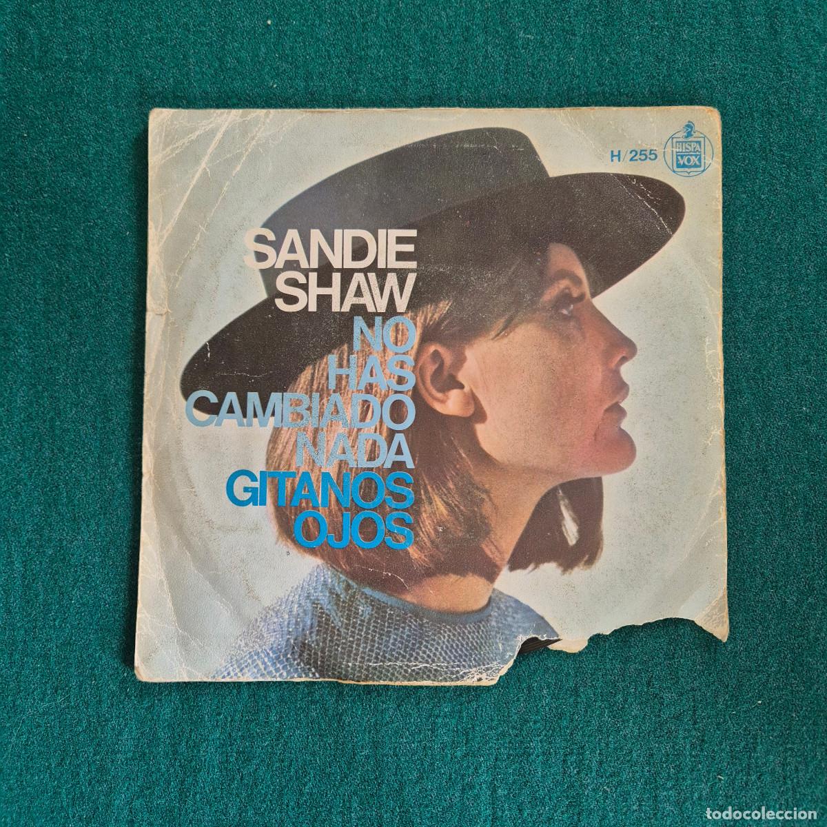 Discos de vinilo: Sandie Shaw &ndash; No Has Cambiado Nada / Gitanos Ojos - Foto 2