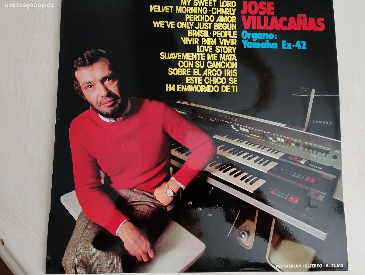 Discos de vinilo: jose villaca&ntilde;as organo yamaha,ex,42, 1973,movieplay