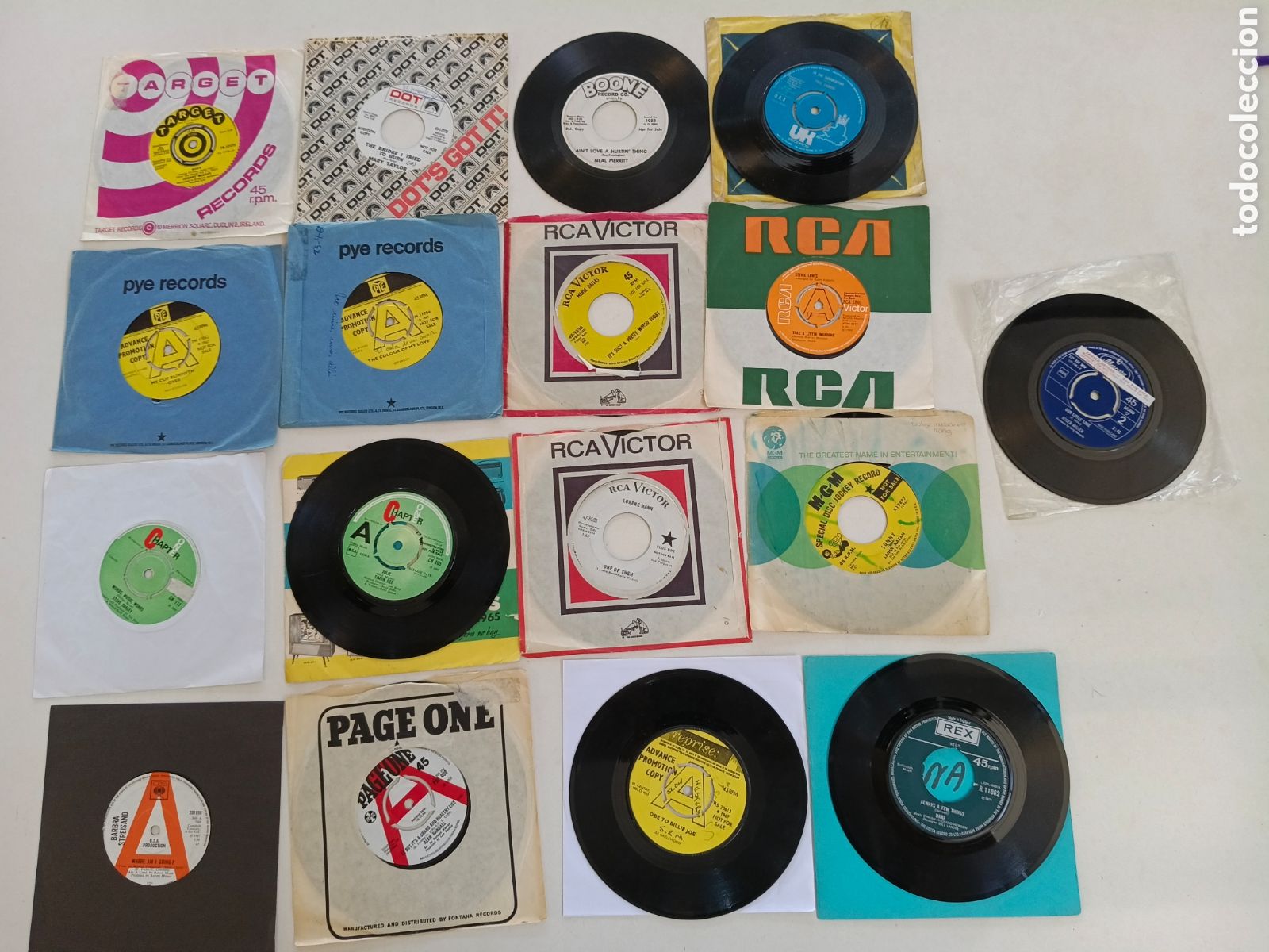 Discos de vinilo: 17 Singles 7&rdquo; Uk Demo US Promo a&ntilde;os 60/70