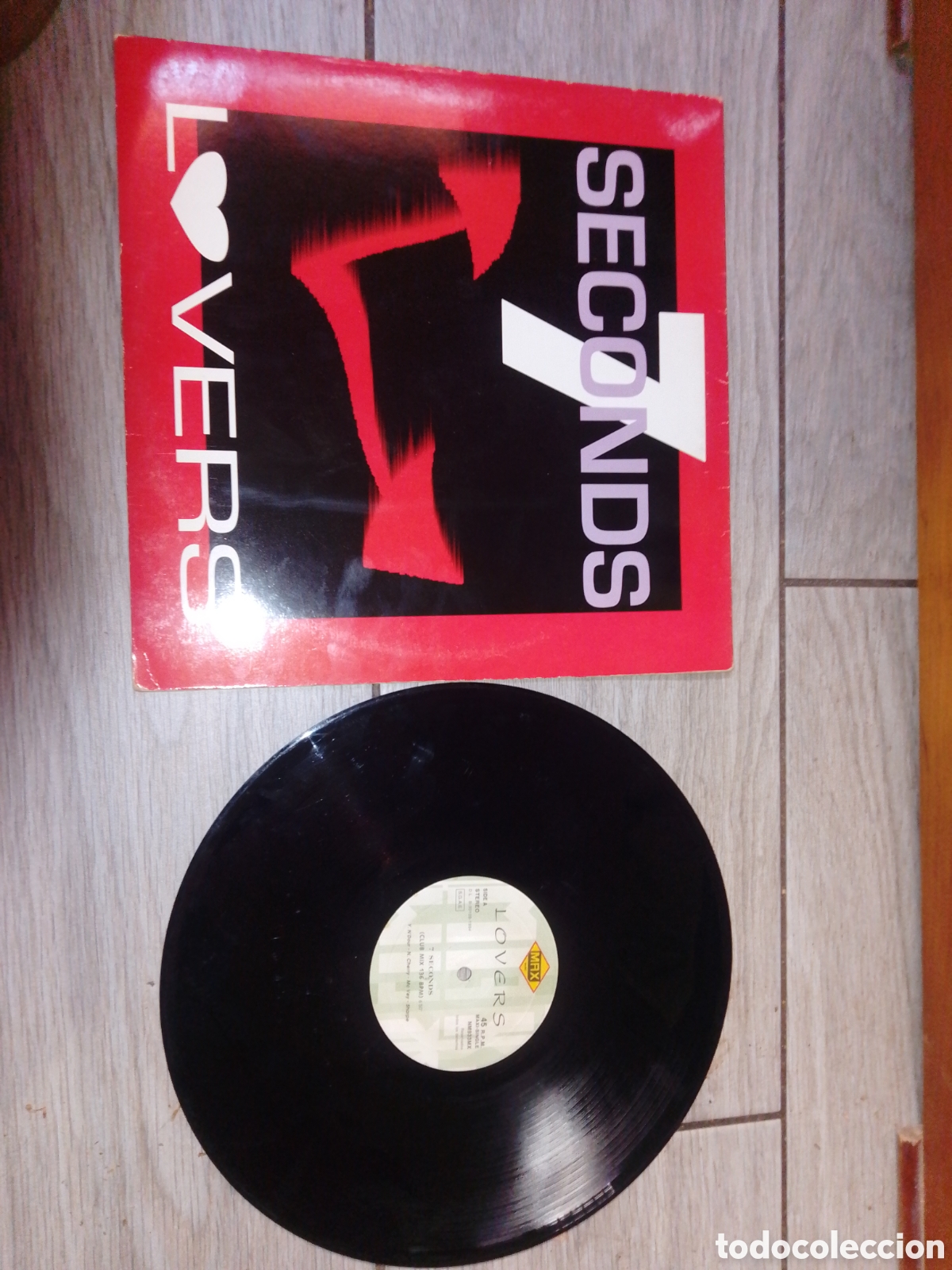 Discos de vinilo: LOVERS - 7 SECONDS - MAXI - SPAIN - MAX MUSIC - LV -