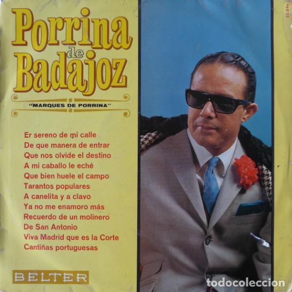 Discos de vinilo: Porrina De Badajoz * LP Vinilo * Marqu&eacute;s De Porrina * Belter 1967 * Rare