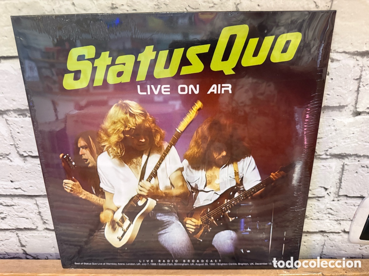 Discos de vinilo: Status Quo &lrm;&ndash; Live On Air. Lp vinilo precintado.
