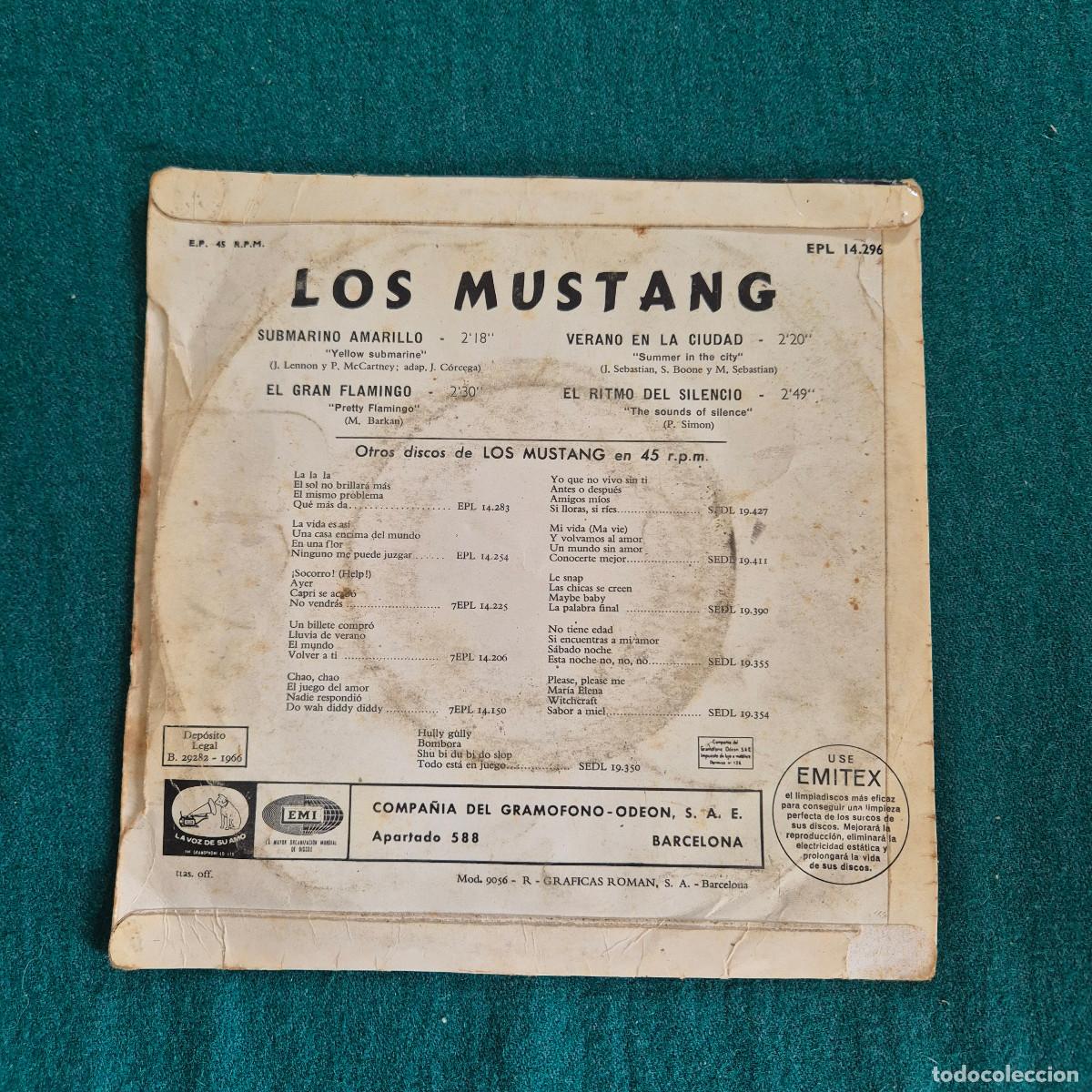 Discos de vinilo: Los Mustang &ndash; Submarino Amarillo - Foto 2