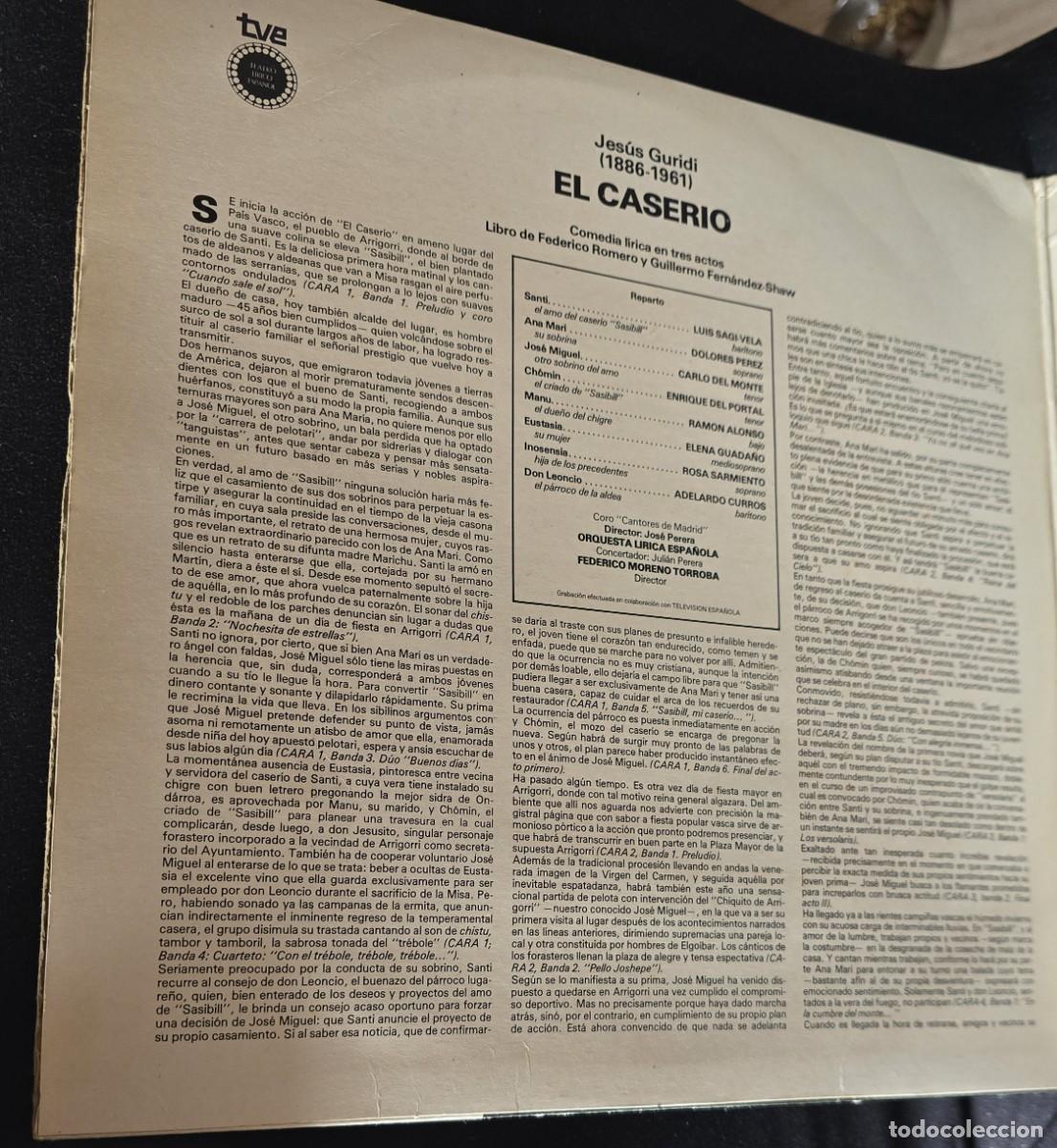 Discos de vinilo: EL CASER&Iacute;O 2 LPS TVE 1979 - Foto 3