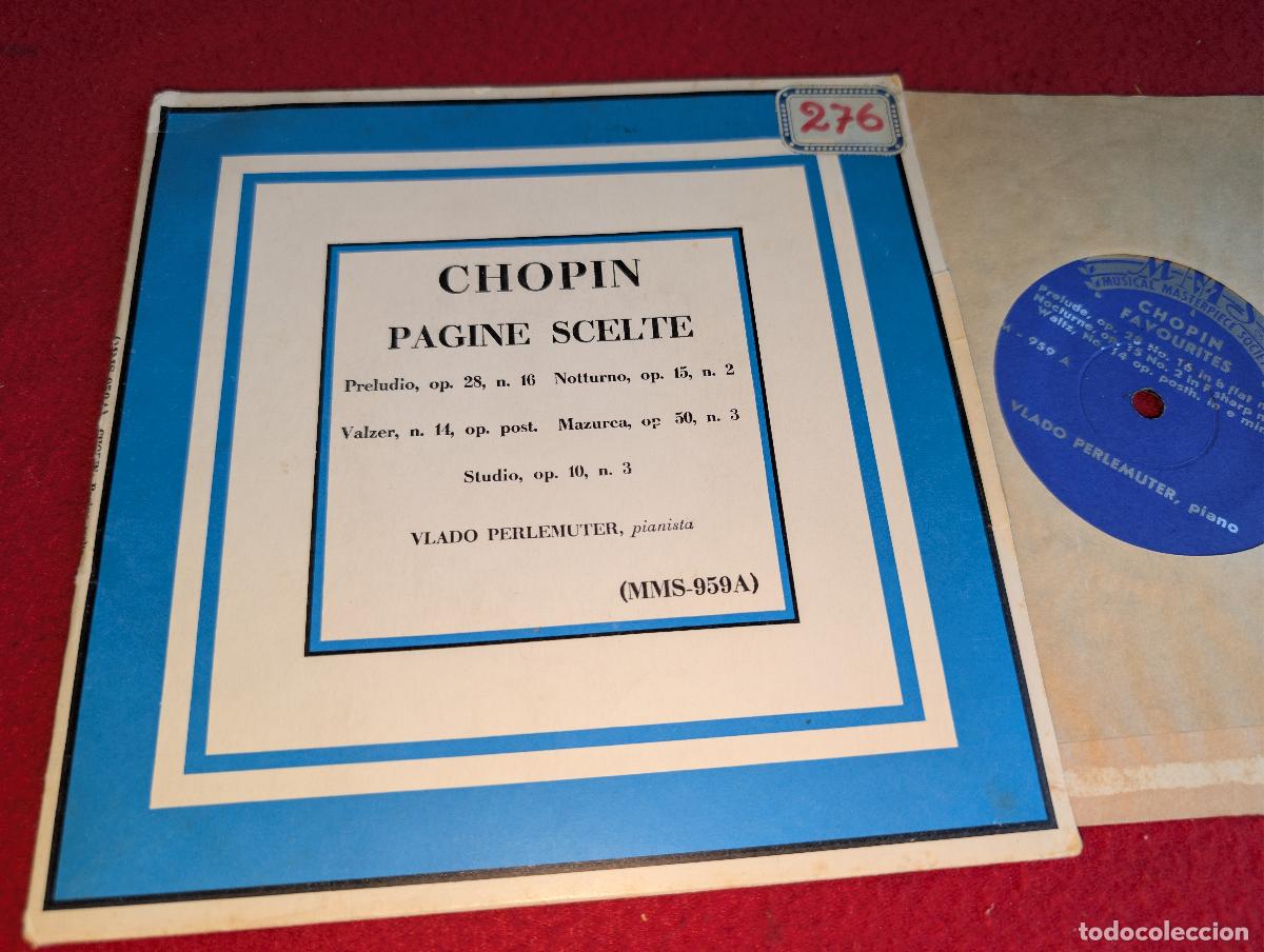 Discos de vinilo: VLADO PERLEMUTER piano CHOPIN Pagine scelte Preludio op.28/Valzer 14 ++ EP 7'' 19?? ITALY ITALIA