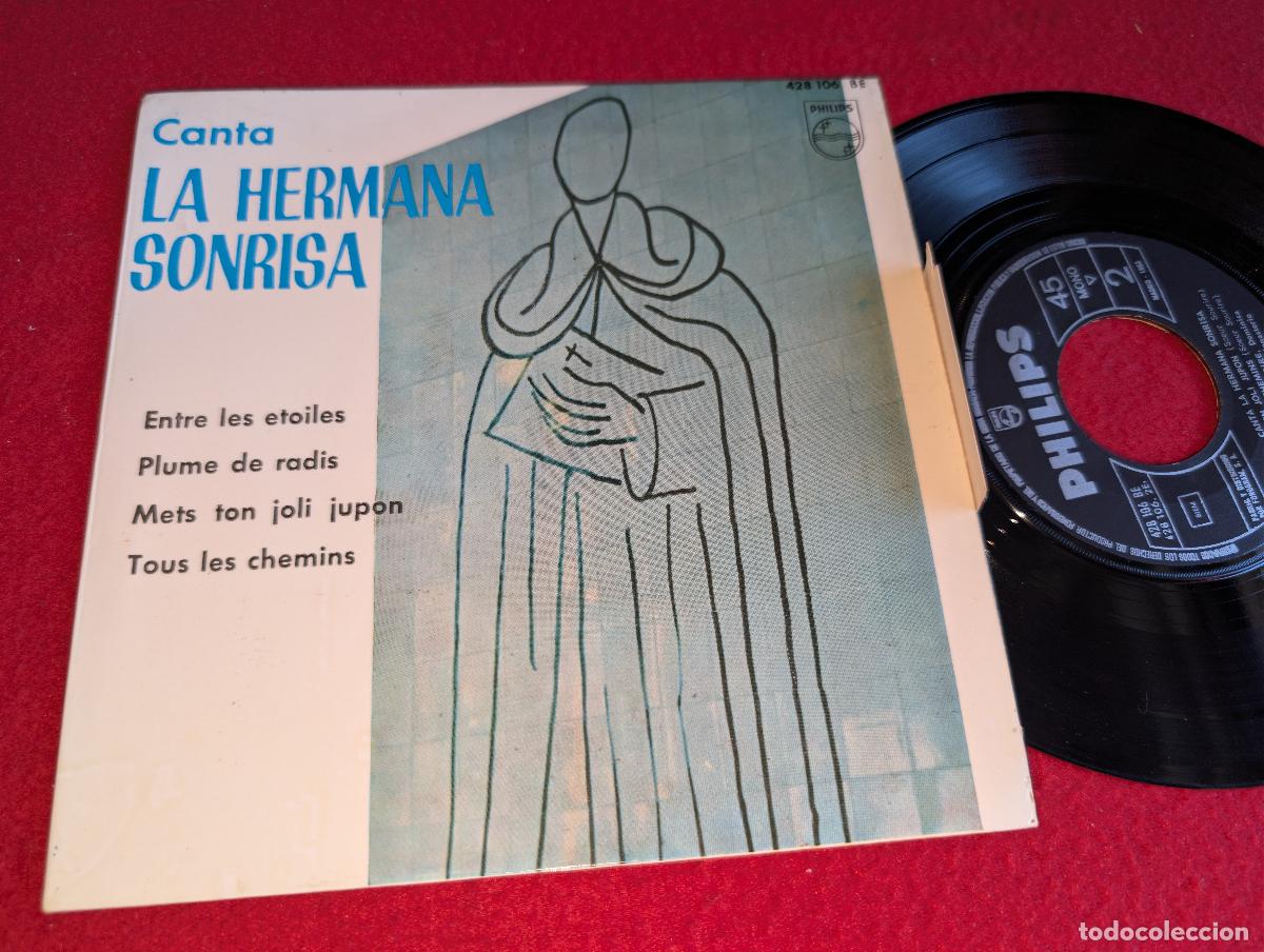Discos de vinilo: HERMANA SONRISA Monasterio Fichermont. Entre les etoiles/Plume de radis +2 EP 7'' 1962 SPAIN PAX