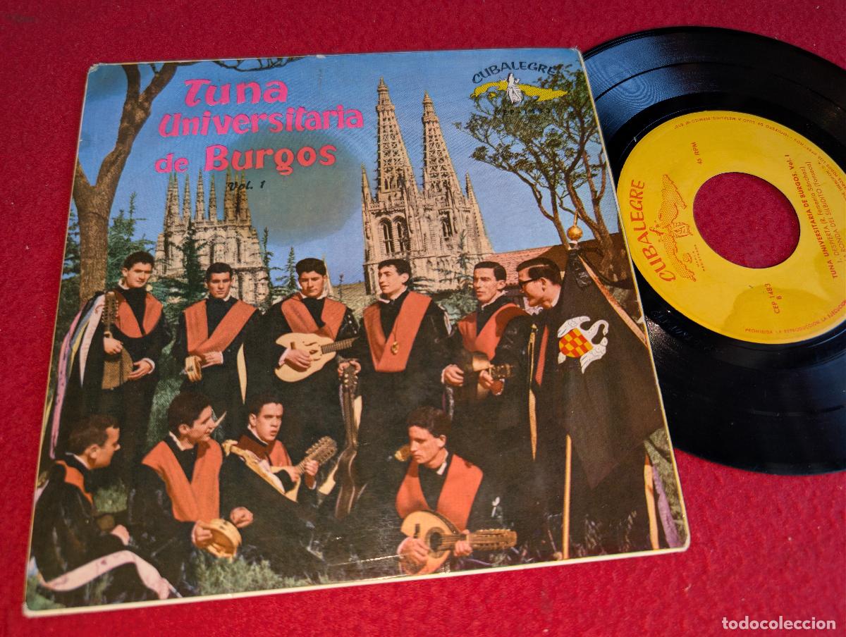 Discos de vinilo: TUNA UNIVERSITARIA DE BURGOS Vol.1 Clavelitos/La aurora +2 EP 1962 Cubalegre