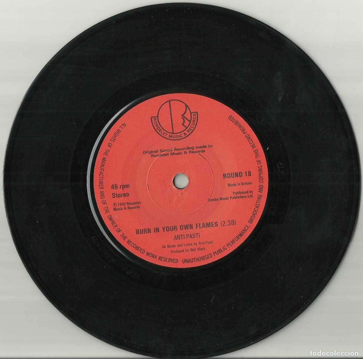 Discos de vinilo: ANTI-PASTI 1982 Single - Foto 4