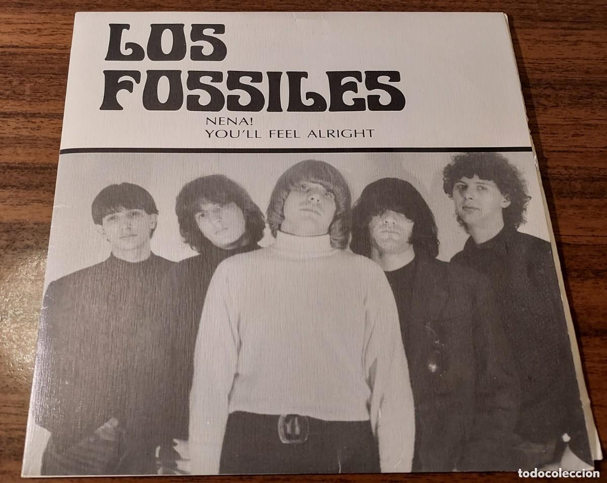 Discos de vinilo: LOS FOSSILES &ndash; Nena / You feel allright - SINGLE UMA 1990 ORIGINAL CON ENCARTE