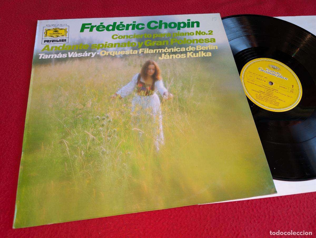 Discos de vinilo: BERLIN dir Kulka CHOPIN piano 2 Tamas Vasary Andante LP 1984 Deutsche ESPA&Ntilde;A SPAIN