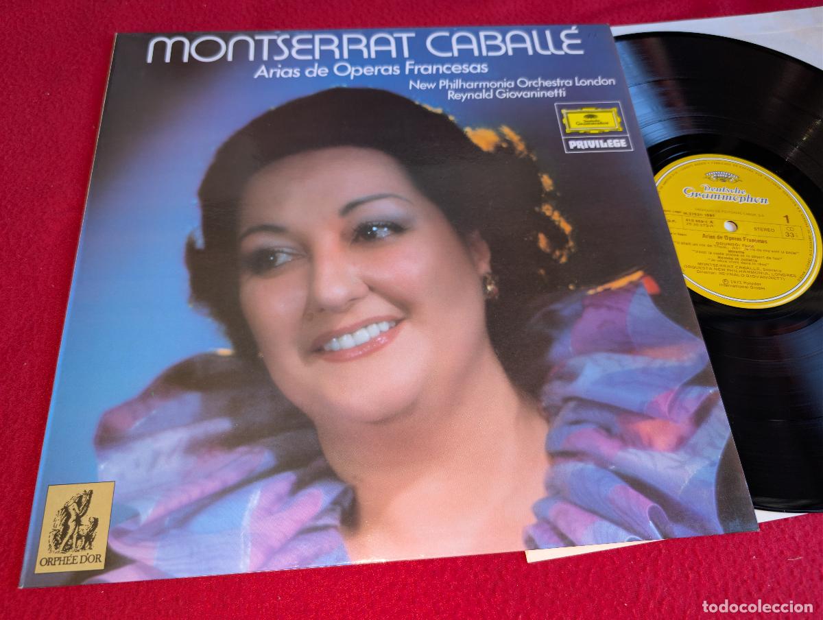 Discos de vinilo: LONDON dir Giovaninetti MONTSERRAT CABALLE Arias operas francesas LP 1983 Deutsche ESPA&Ntilde;A SPAIN