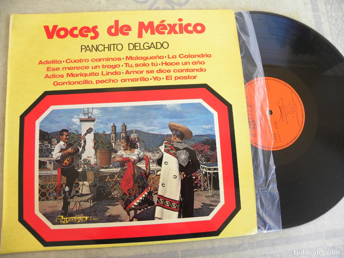 Discos de vinilo: PANCHITO DELGADO -VOCES DE MEXICO -LP 1976 -BUEN ESTADO