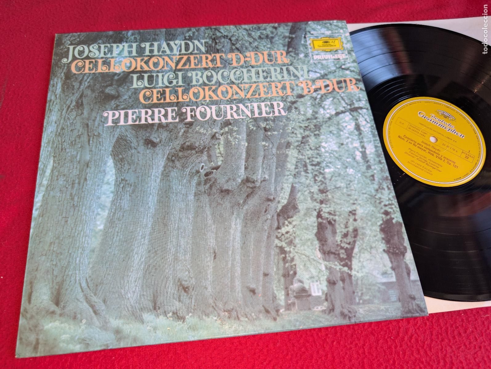 Discos de vinilo: FESTIVAL STRINGS Lucerna dir Baumgartner FOURNIER violonchelo HAYDN concierto 2 LP 1982 Deutsche SPA