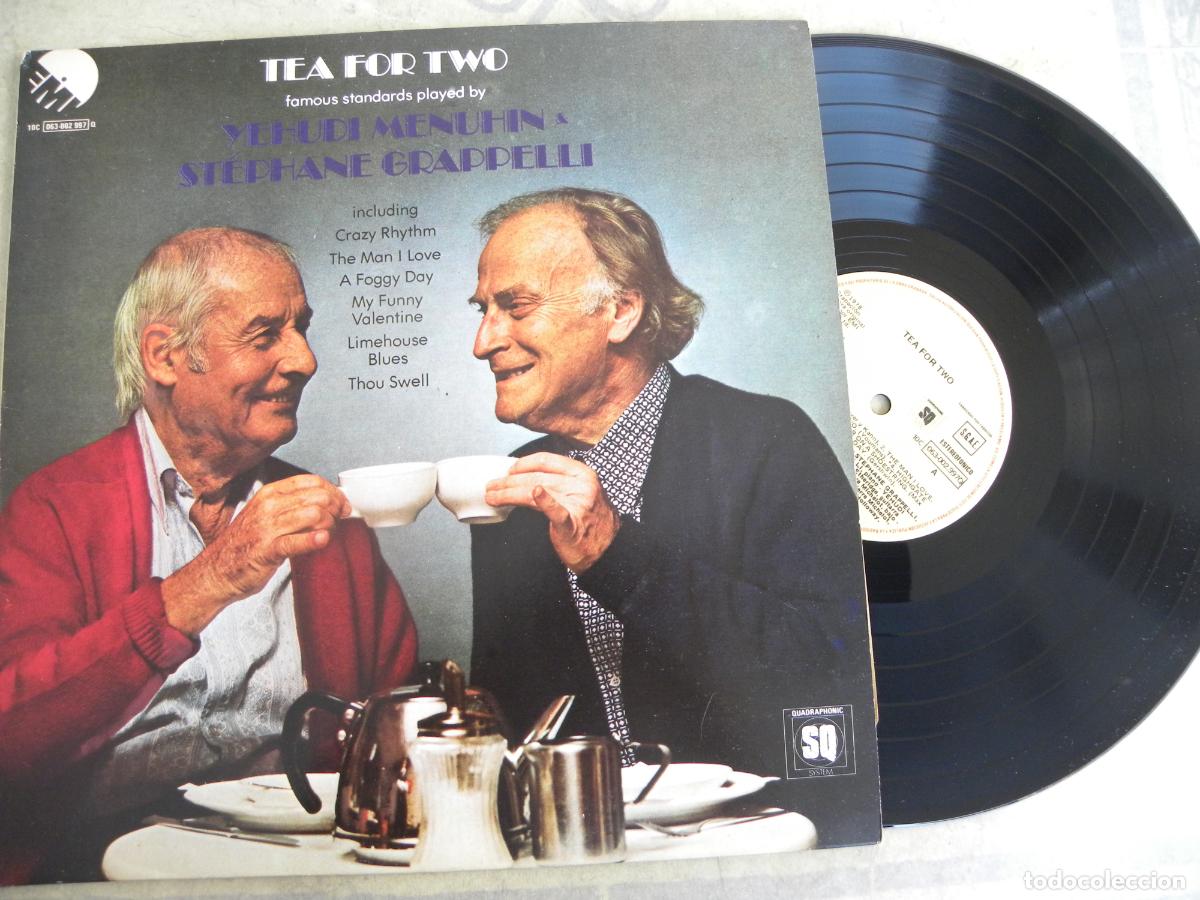 Discos de vinilo: YEHUDI MENUHIN & STEPHANE GRAPPELLI -TEA FOR TWO -LP 1980