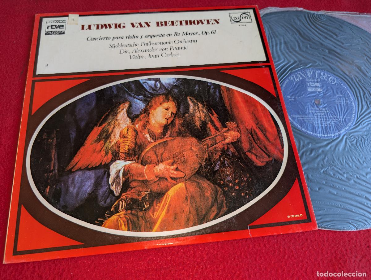 Discos de vinilo: SUDDEUTSCHE dir Pitamic VIOLIN Cerkoc BEETHOVEN violin orquesta re mayor op.61 LP 1977 Zafiro SPAIN