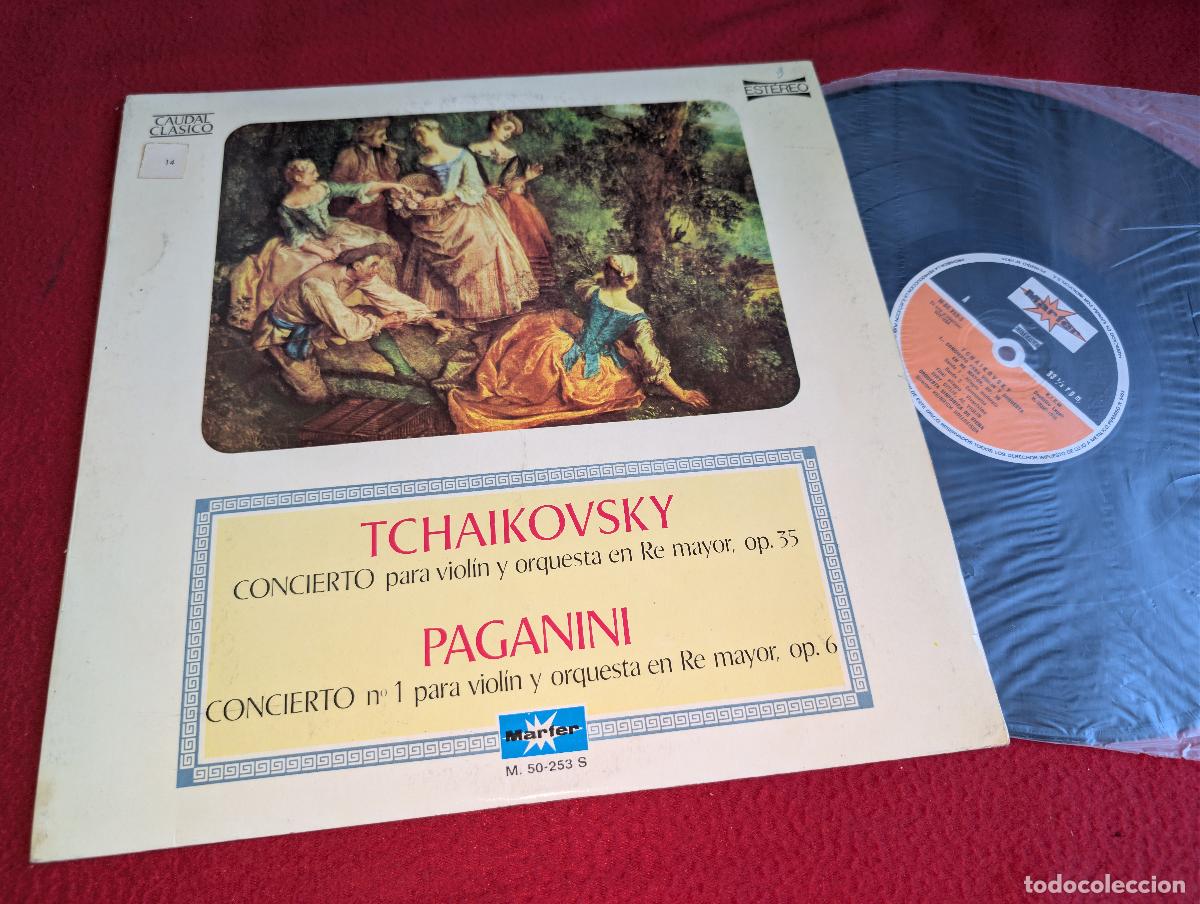 Discos de vinilo: VIENA+SUROESTE dir Hollreiser+Reinhardt TCHAIKOVSKY+PAGANINI Concierto LP 1976 Marfer SPAIN
