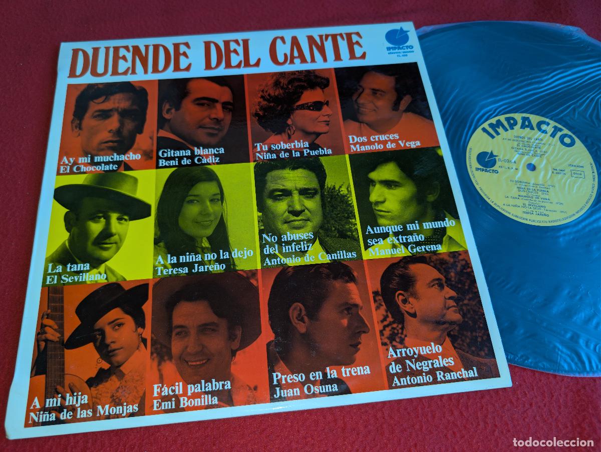 Discos de vinilo: DUENDE DEL CANTE LP 1974 Chocolate+Cadiz+Vega+Jare&ntilde;a+Gerena+Bonilla+Osuna++