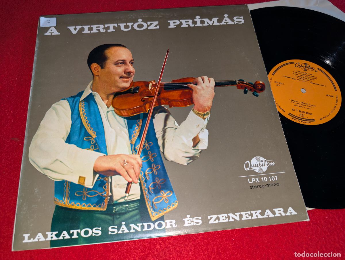 Discos de vinilo: A VIRTUOZ PRIMAS The virtuoso Primas VIOLIN Lakatos sander es Zenekara LP Qualiton HUNGARY HUNGRIA
