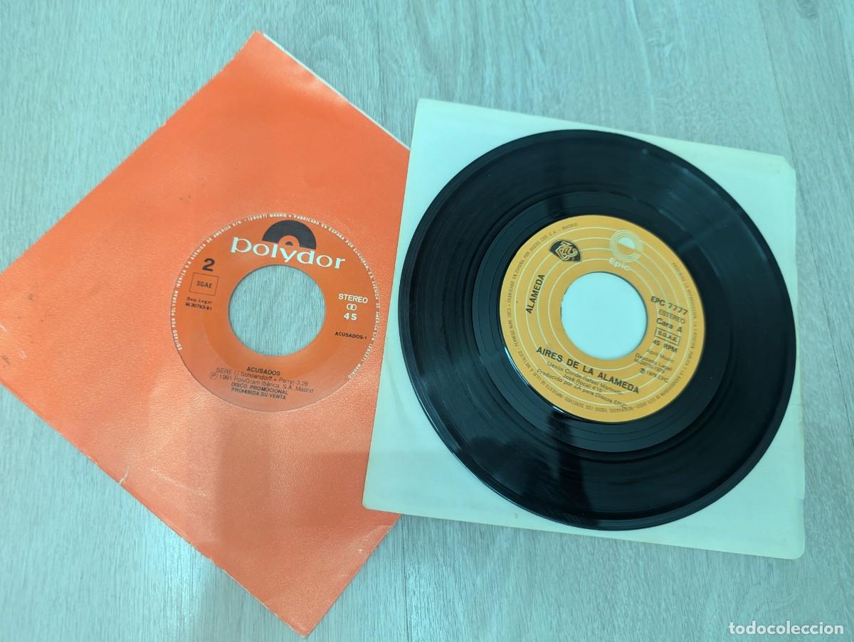 Discos de vinilo: LOTE DE 2 SINGLES DE GRUPOS ESPA&Ntilde;OLES LOS 70 Y 90 - ALAMEDA - AIRES DE ALAMEDA + ACUSADOS - PROMO