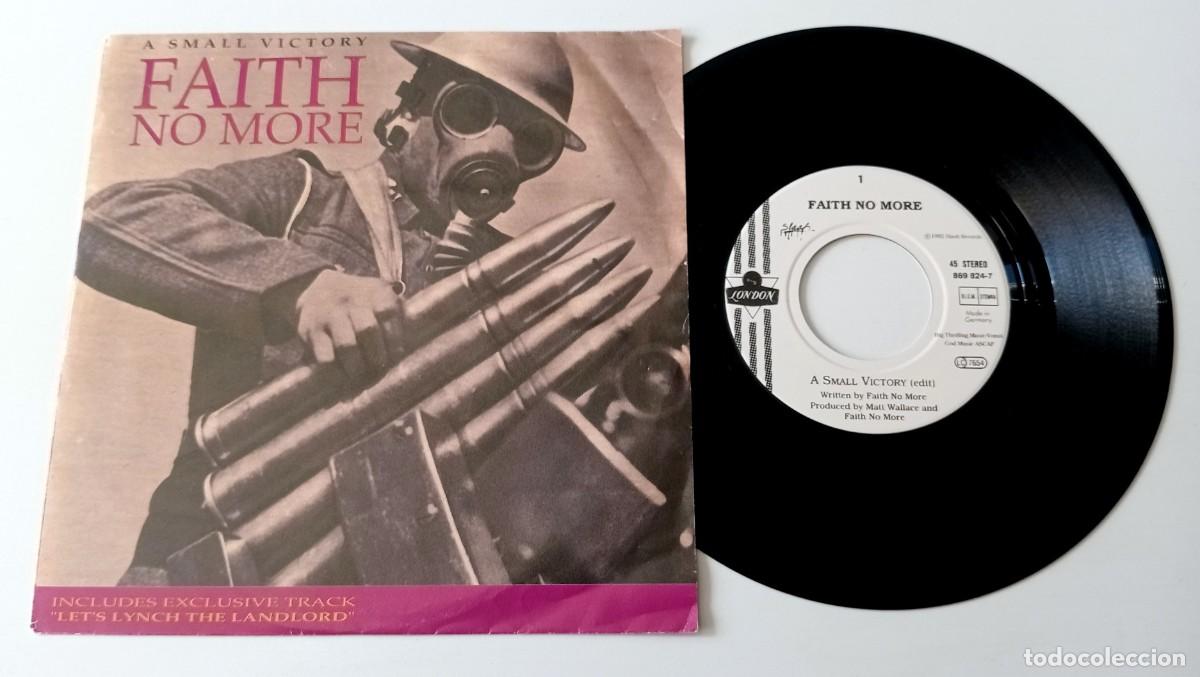 Discos de vinilo: SINGLE FAITH NO MORE - A SMALL VICTORY - Foto 3