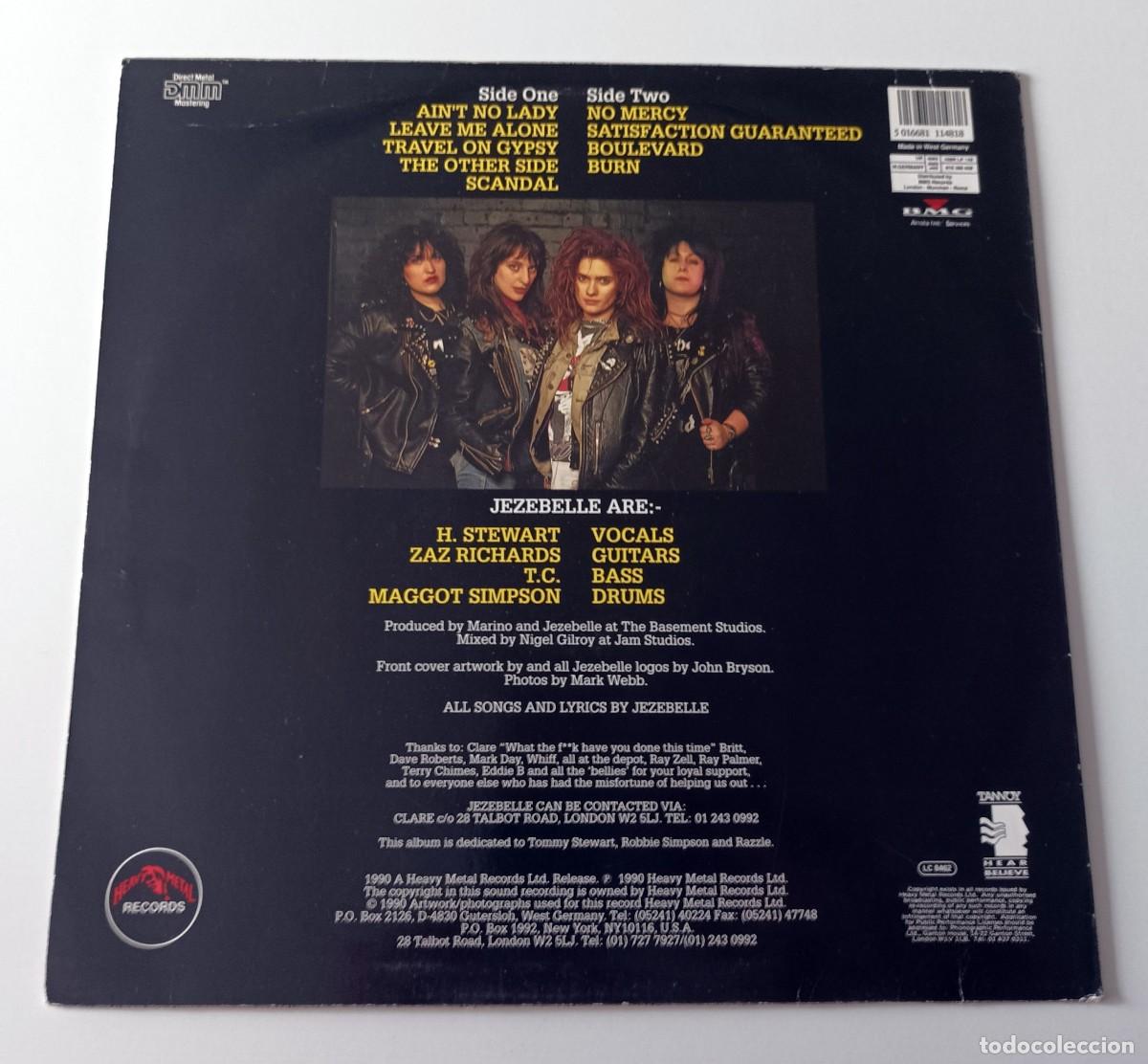 Discos de vinilo: LP JEZEBELLE - BAD ATTITUDE - Foto 2
