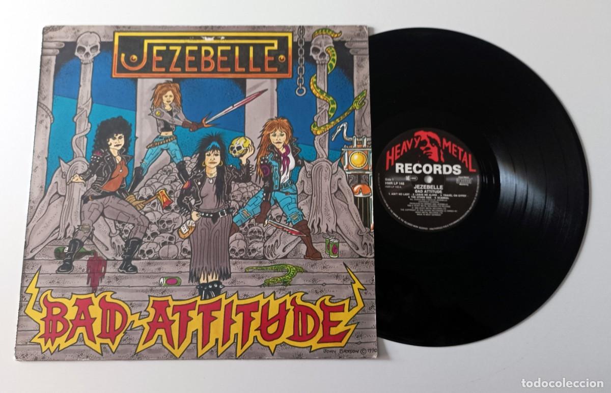 Discos de vinilo: LP JEZEBELLE - BAD ATTITUDE - Foto 3