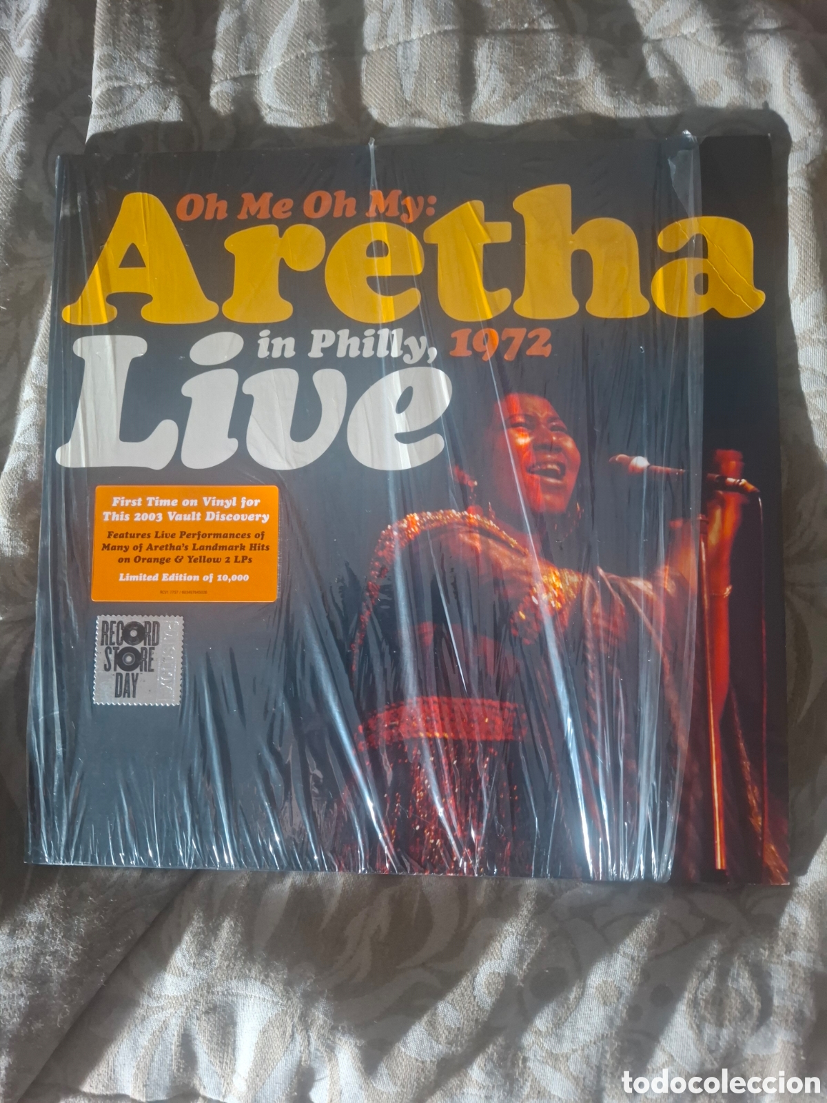 Discos de vinilo: Aretha Franklyn Live In Philly 1972 2lp naranja y amarillo ed limitada RSD