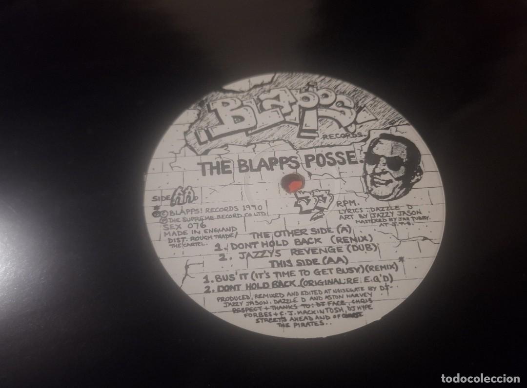 Discos de vinilo: THE BLAPPS POSSE - DON'T HOLD BACK REMIX 12&rdquo; MAXI UK BLAPPS 1990 - TECHNO BREAKBEAT BREAKS