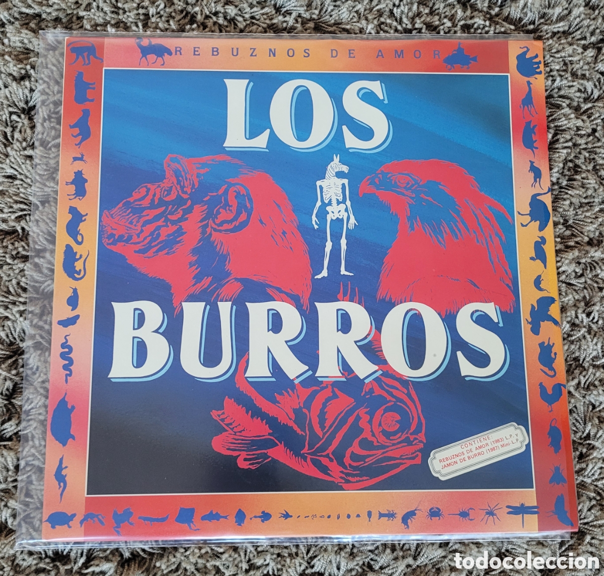 Discos de vinilo: Los Burros Rebuznos de Amor / Jam&oacute;n de Burro 2 LP