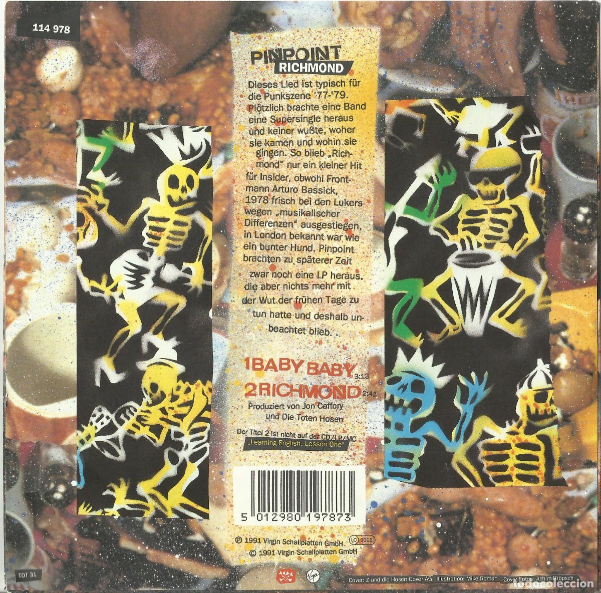 Discos de vinilo: DIE TOTEN HOSEN 1992 Single - Foto 2