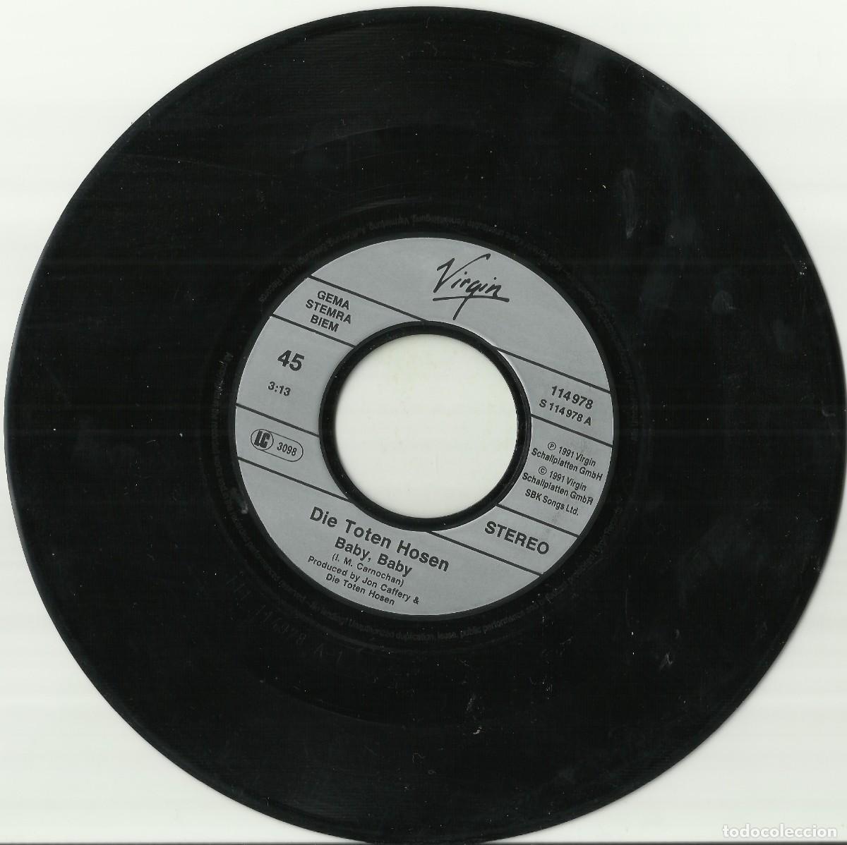 Discos de vinilo: DIE TOTEN HOSEN 1992 Single - Foto 4