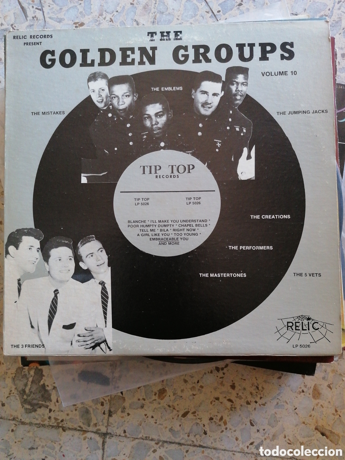 Vinyl-Schallplatten: LP THE GOLDEN GROUPS VOL 10 THE BEST OF TIP TOP RECORDS USA