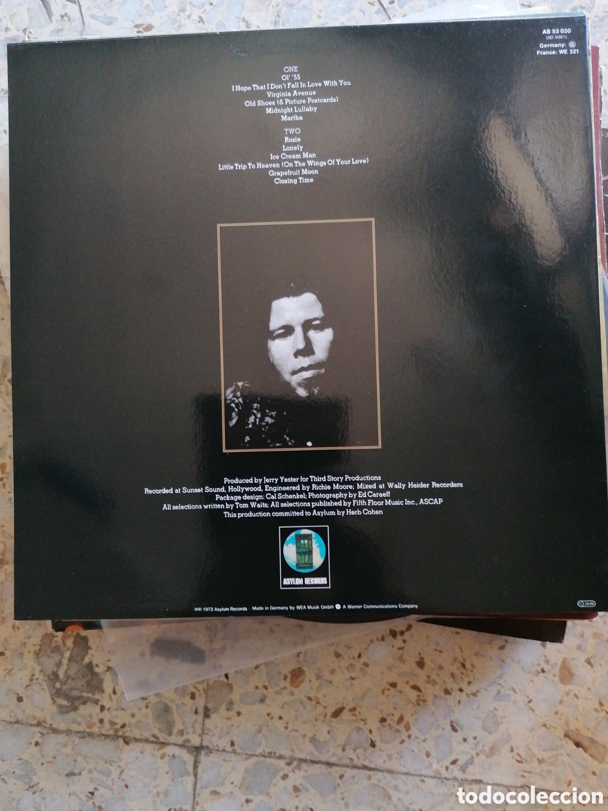 Discos de vinilo: LP TOM WAITS CLOSING TIME GERMANY ASYLUM - Foto 2