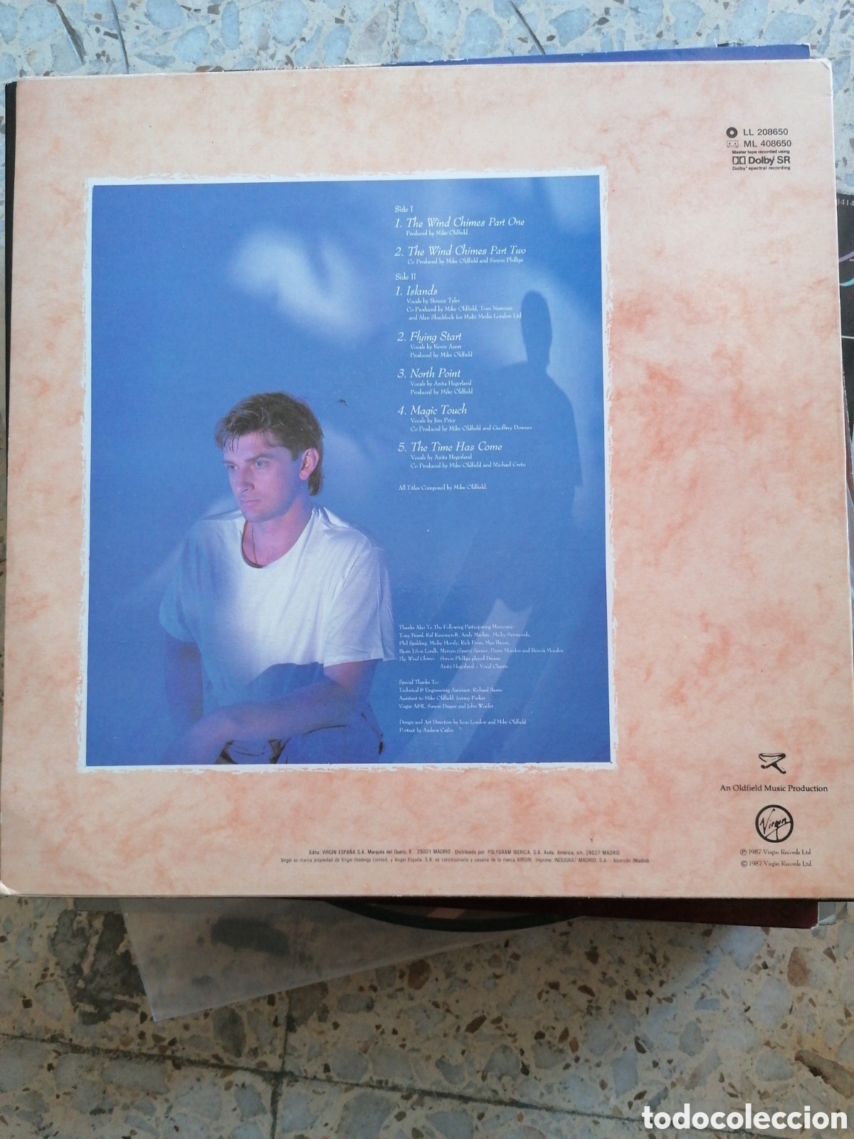 Discos de vinilo: LP MIKE OLDFIELD ISLANDS 1987 ESPA&Ntilde;A INSERT - Foto 2