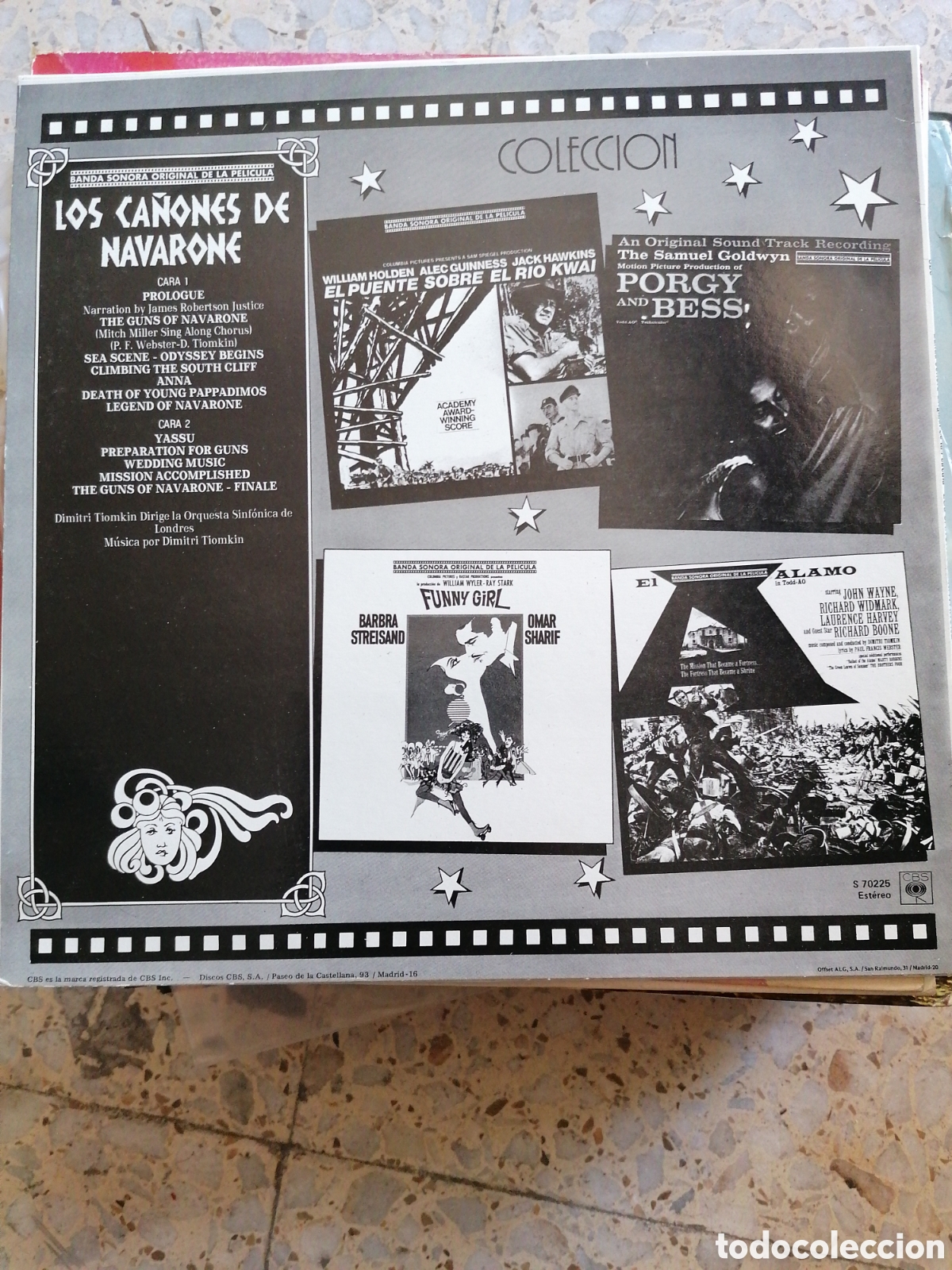 Discos de vinilo: LP BSO LOS CA&Ntilde;ONES DE NAVARONE 1982 ESPA&Ntilde;A - Foto 2