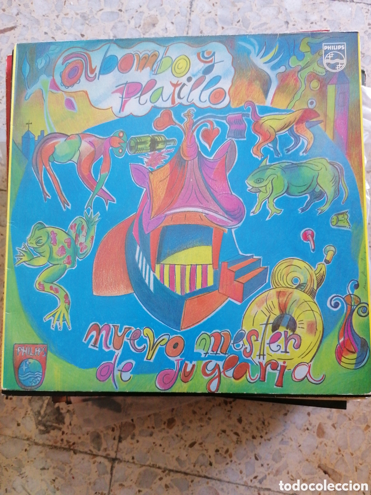 Vinyl records: LP NUEVO MESTER DE JUGLARIA A BOMBO Y PLATILLO 1982 ESPA&Ntilde;A INSERT