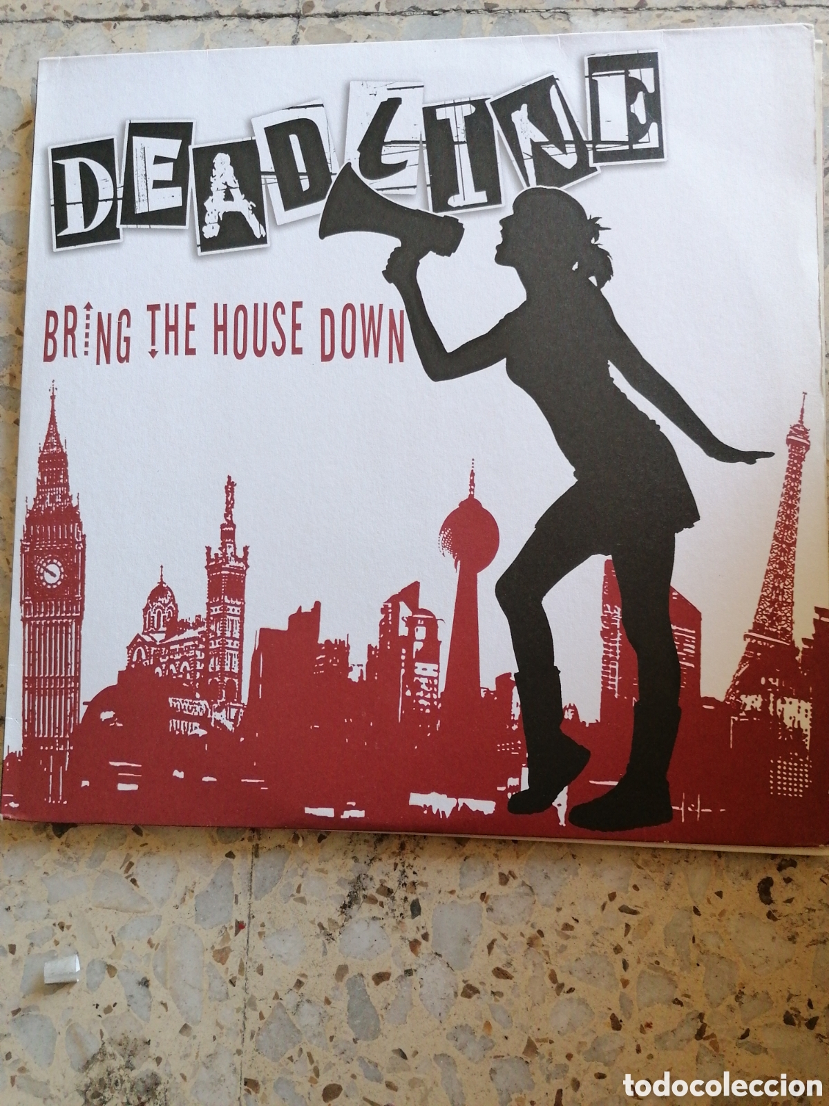 Vinyl records: LP BRING THE HOUSE DOWN DEADLINE 2010 GERMANY VINILO ROJO CON POSTER EX