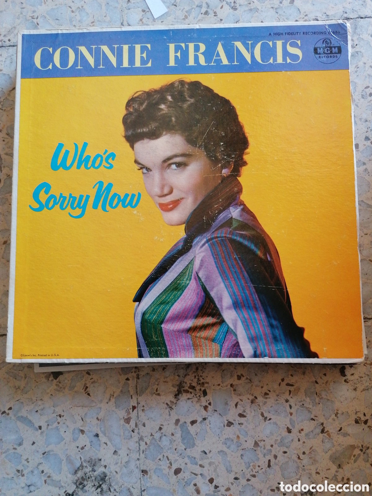 Disques de vinyle: LP CONNIE FRANCIS WHO&acute;S SORRY NOW USA