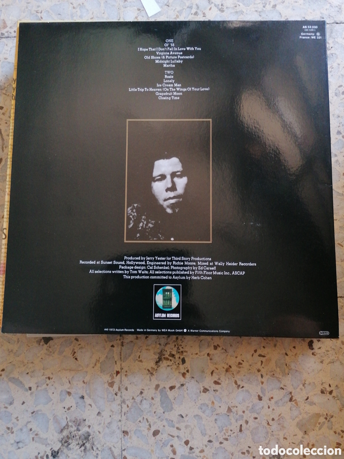 Discos de vinilo: LP TOM WAITS CLOSING TIME GERMANY ASYLUM - Foto 2