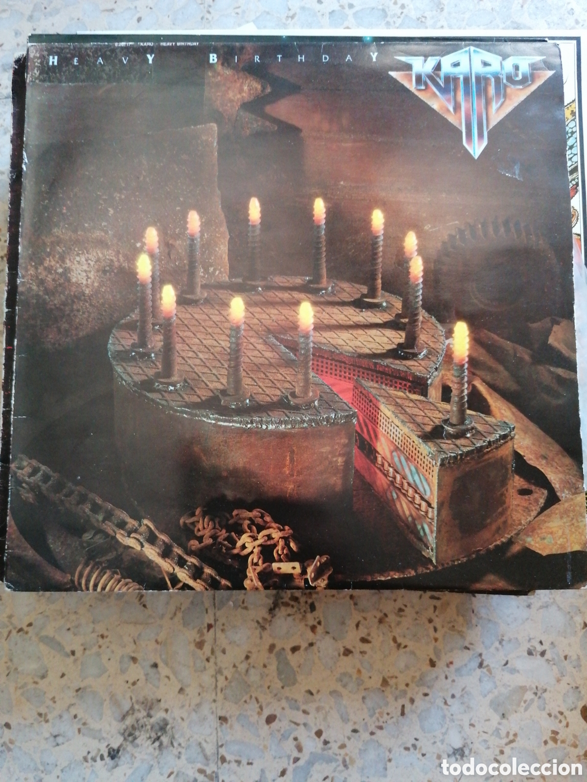 Vinyl records: LP KARO HEAVY BIRTHDAY 1980 ESPA&Ntilde;A INSERT