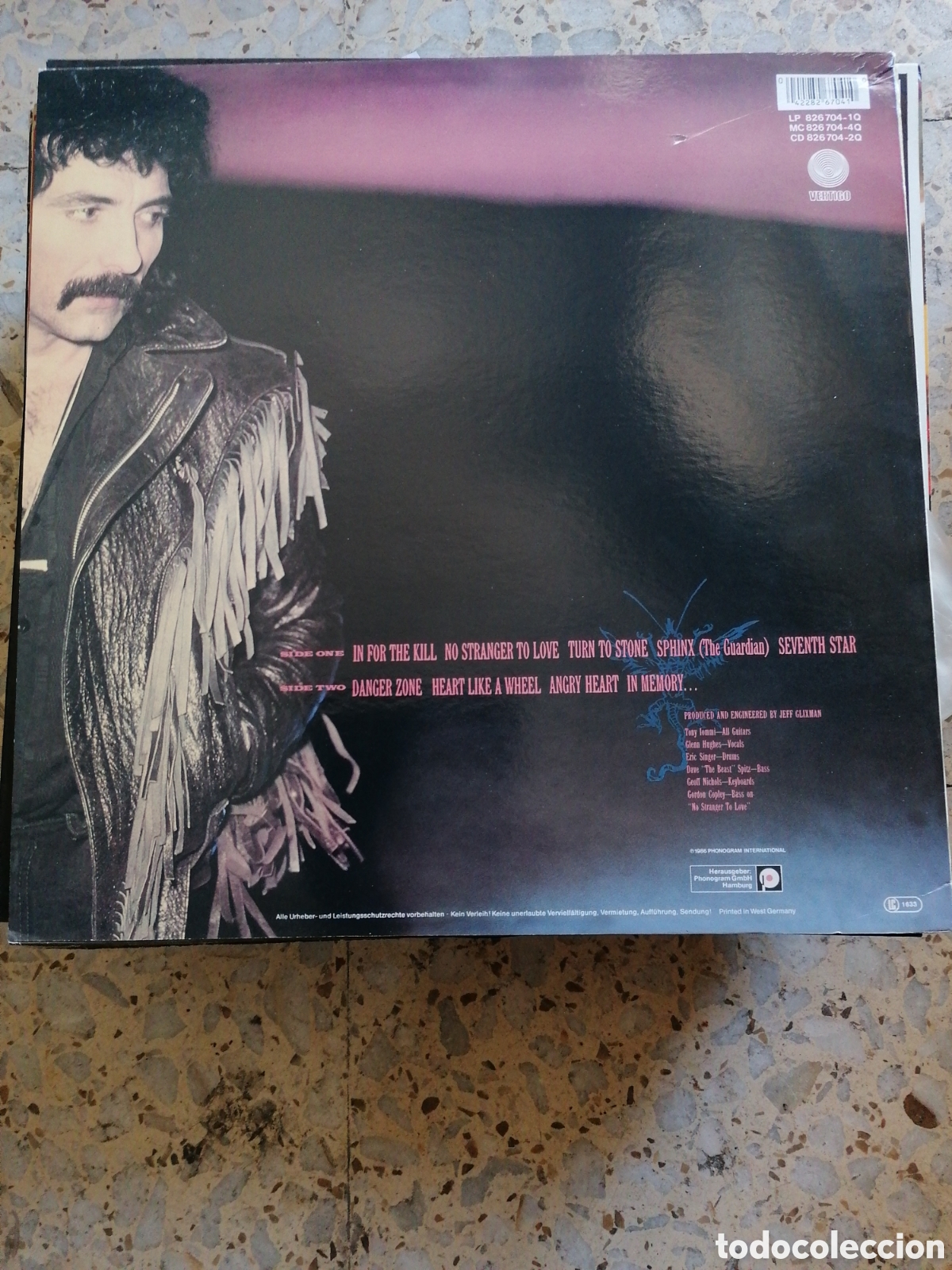 Discos de vinilo: LP BLACK SABBATH SEVENTH STAR GERMANY INSERT - Foto 2