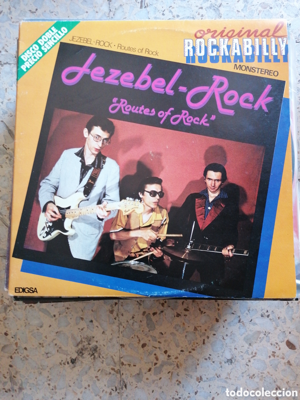 Disques de vinyle: 2 LP JEZEBEL ROCK ROUTES OF ROCK 1981 ESPA&Ntilde;A PORTADA DOBLE EX