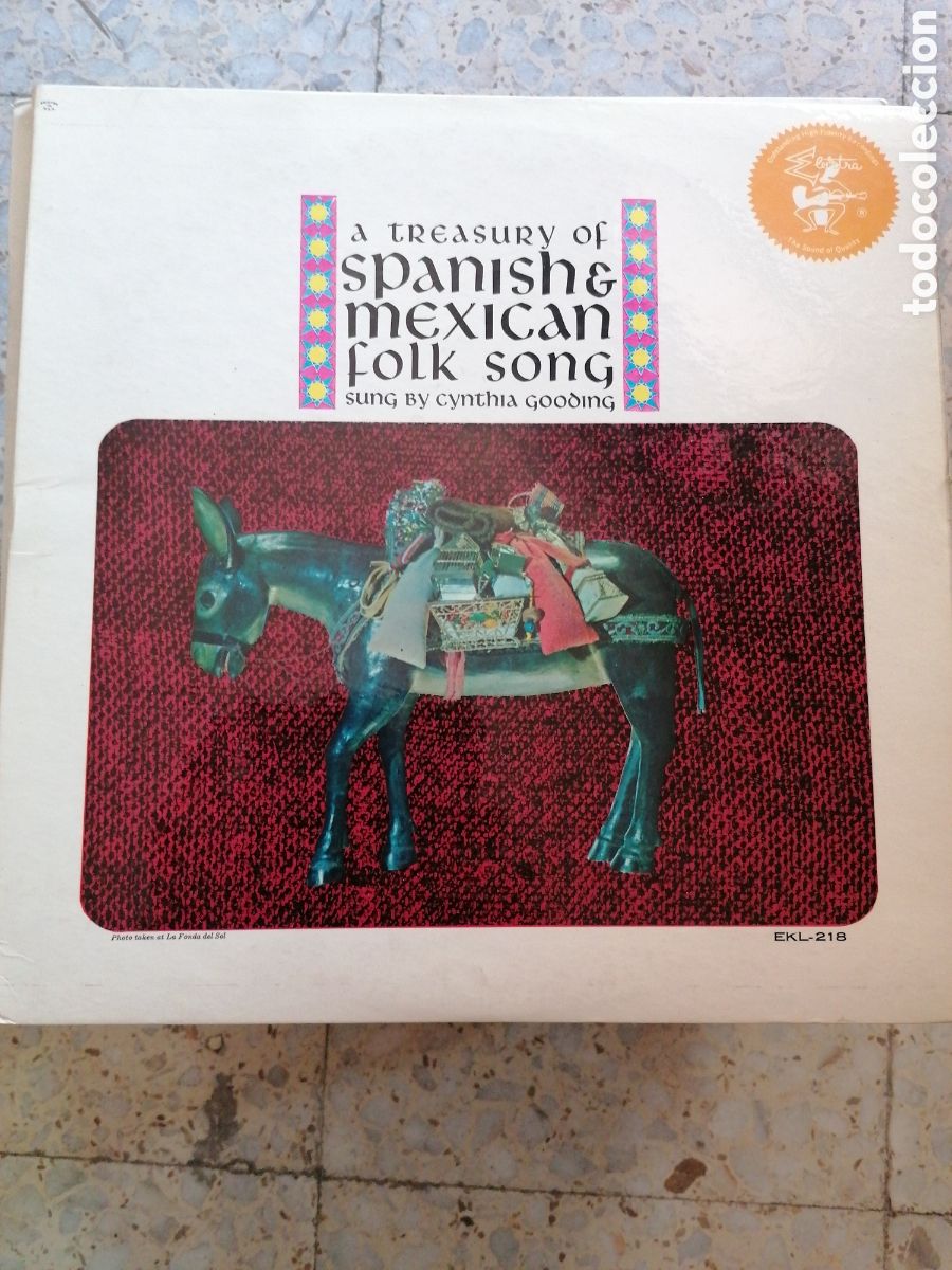 Discos de vinilo: 2 LP CYNTHIA GOODING A TREASURY OF SPANISH MEXICAN FOLK SONG 1962 USA PORTADA DOBLE