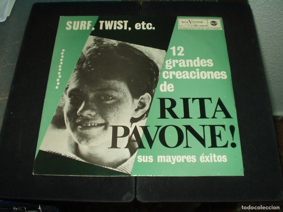 Discos de vinilo: RITA PAVONE LP SURF, TWIST ETC..