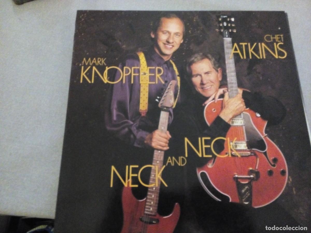 Discos de vinilo: Chet Atkins / Mark Knopfler &ndash; Neck And Neck LP SPAIN 1980