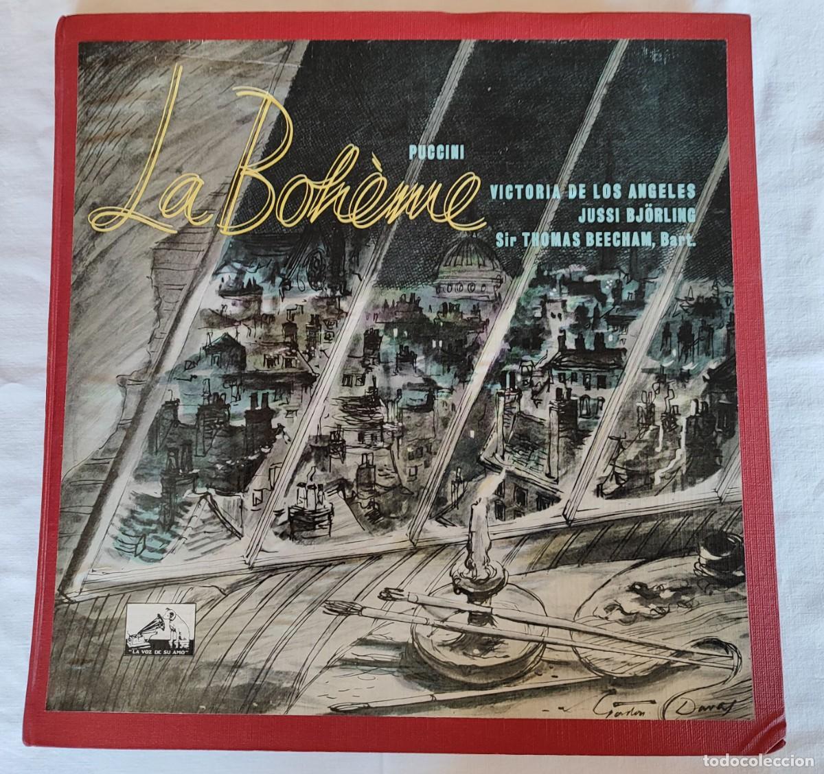 Discos de vinilo: LA BOH&Egrave;ME. VICTORIA DE LOS &Aacute;NGELES, JUSSI BJ&Ouml;RLING. SIR THOMAS BEECHAM.