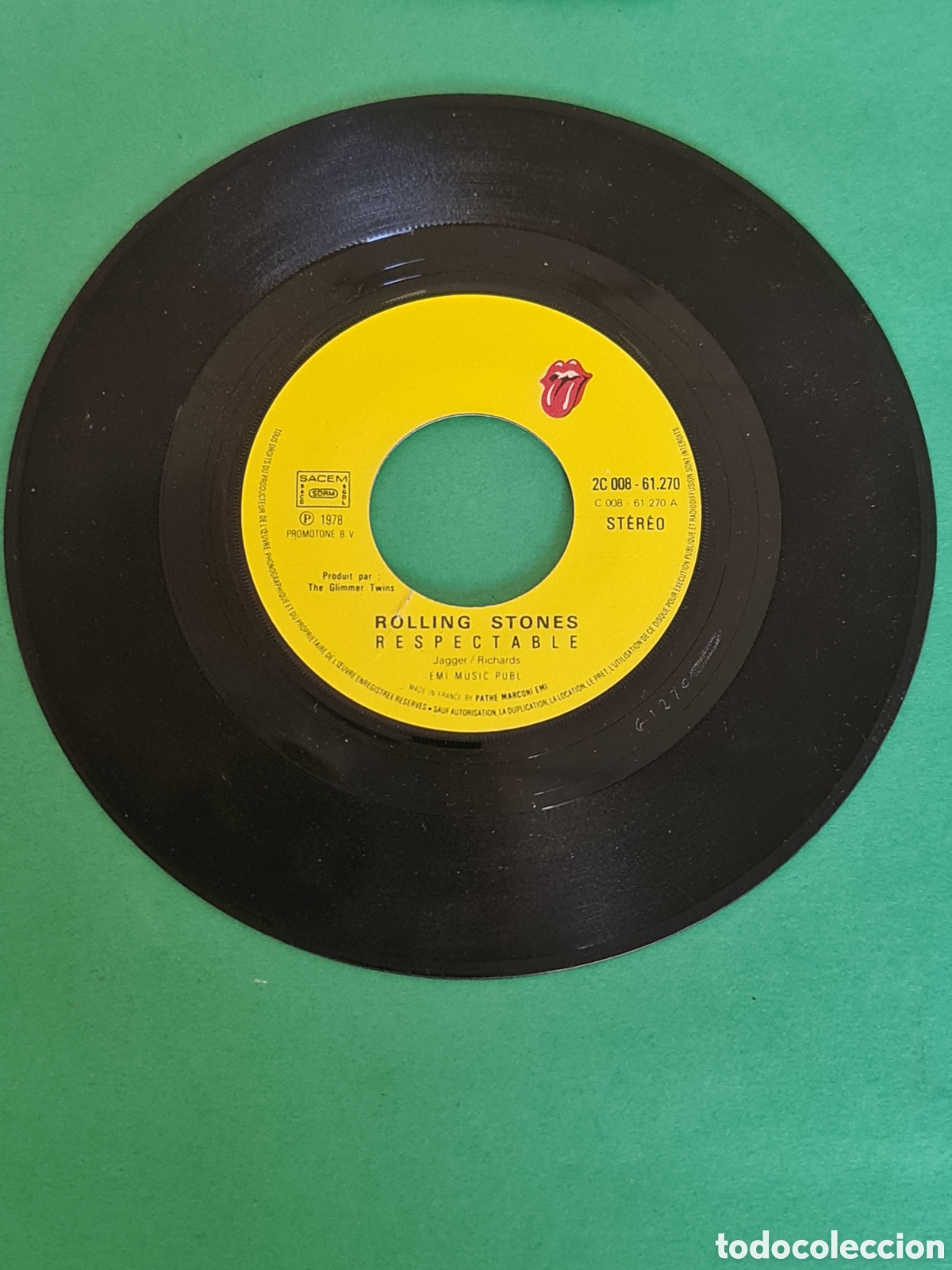 Discos de vinilo: Single The Rolling Stones/ Respectable. - Foto 2